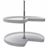 Rev-A-Shelf 32 Inch Kidney Lazy Susan Corner Wall Cabinet 2-Shelf, 6472-32-11-52