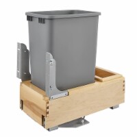 Rev-A-Shelf Pull Out Trash Can 50 Qt w/Soft-Close Soft-Open, 4WCBM-1550DM-1