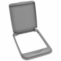 Rev-A-Shelf 50 Qt Trash Can Replacement Lid, Silver (Lid Only) RV-50-LID-17-1
