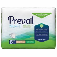Prevail Nu-Fit Incontinence Brief XL Breathable, NU-014/1, Maximum, 15 Ct