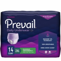 Prevail For Women Daily Disposable Underwear Female 2X-Large, Maximum, 14 Ct