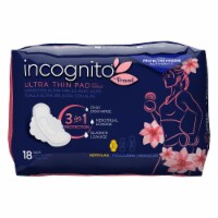 incognito by Prevail Feminine Pad Ultra Thin with Wings PVH-418, 18 Ct