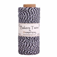 Hemptique Cotton Baker's Twine Spool 2-Ply 410'-Black
