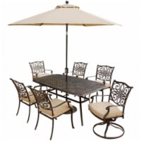 Hanover TRADITIONS7PCSW-SU Traditions Outdoor Patio Dining Set - 7 Pieces (4 Dining, 2 Swivel