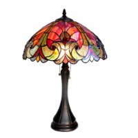 CHLOE Lighting AMOR Tiffany-style 2 Light 16 Victorian Table Lamp Shade