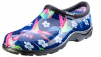 Sloggers Women's Hummingbird Print Rain and Garden Shoe - Blue/Pink