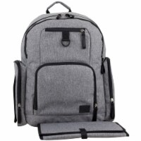 Bodhi Bond Street Backpack Diaper Bag - Grey Chambray