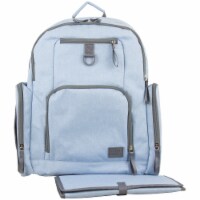 Bodhi Baby Bond Street Diaper Backpack - Light Blue Chambray