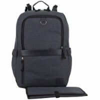 Bodhi Baby Rubin Weekender Tech Diaper Backpack - Black Chambray