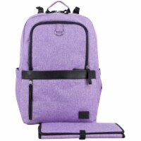 Bodhi Baby Rubin Weekender Tech Diaper Backpack - Purple Chambray