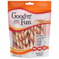 Healthy Hide Good 'n' Fun Triple Flavor Twists Dog Treats