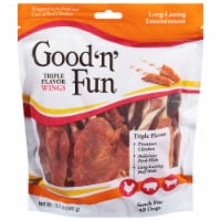 Spectrum Brands 260857 12 oz Good N Fun Triple Flavor Wings Dog Treat Pack of 2