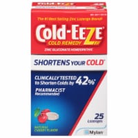 Cold-EEZE® Wild Cherry Zinc Homeopathic Cold Remedy Lozenges Perspective: Main