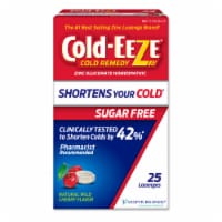 Cold-EEZE Sugar Free Natural Wild Cherry Homeopathic Cold Remedy Zinc Lozenges