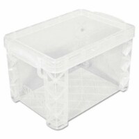 Advantus BOX,INDEX CARD,4X6,CLR 40305