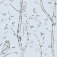 NuWallpaper NU1413 Woods Peel and Stick Wallpaper- Blue
