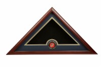 Allied Frame US Marine Corps Interment Burial Flag Display Case with Marine Corps Medallion