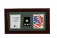 Allied Frame US Go Army Medallion Double Picture Frame - Two 4 x 6 Photo Openings