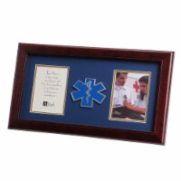 Allied Frame US EMS Medallion Double Picture Frame - Two 4 x 6 Photo Openings