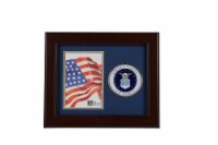 Allied Frame US Air Force Medallion Portrait Picture Frame - 4 x 6 Picture Opening