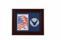 Allied Frame US Air Force Wings Medallion Portrait Picture Frame - 4 x 6 Picture Opening
