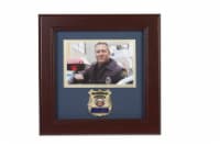Allied Frame US Police Officer Medallion Landscape Picture Frame - 4 x 6 Picture Opening