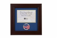 Allied Frame US American Flag Medallion Landscape Picture Frame - 4 x 6 Picture Opening