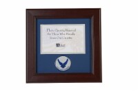 Allied Frame US Air Force Wings Medallion Landscape Picture Frame - 4 x 6 Picture Opening