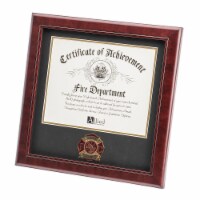 Allied Frame US Firefighter Certificate of Achievement Picture Frame with Medallion