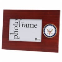 Allied Frame US Navy Medallion Desktop Landscape Picture Frame - 4 x 6 Inch