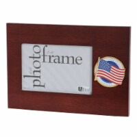Allied Frame US American Flag Medallion Desktop Landscape Picture Frame - 4 x 6 Inch