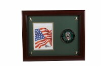 Allied Frame US Army Medallion Portrait Picture Frame with Stars - 5 x 7 Inch