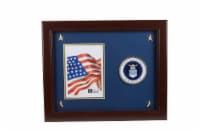Allied Frame US Air Force Medallion Portrait Picture Frame with Stars - 5 x 7 Inch