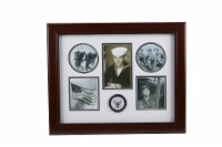 Allied Frame US Navy Medallion 5 Picture Collage Frame
