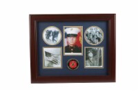 Allied Frame US Marine Corps Medallion 5 Picture Collage Frame