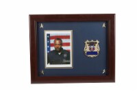 Allied Frame Police Department Picture Frame with Medallion and Stars - 5 x 7 inch