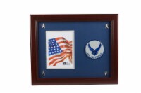 Allied Frame US Aim High Air Force Picture Frame with Medallion and Stars - 5 x 7 inch