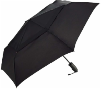 ShedRain Windjammer® Vented Auto-Open and Auto-Close Compact Umbrella - Black Perspective: Main