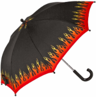 ShedRain Kids' Stick Umbrella - Black/Flames