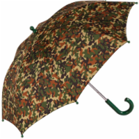 ShedRain Kids' Camo Pattern Stick Umbrella - Green Perspective: Main