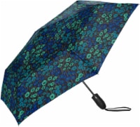 ShedRain Windjammer® Automatic Vented Compact Umbrella - Monet Blue Perspective: Main
