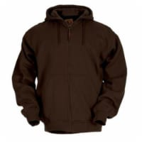 Berne Apparel SZ101DBNR440 Large Regular Original Hooded Sweatshirt Thermal Lined - Dark Brow