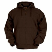 Berne Apparel SZ101DBNT480 X-Large Tall Original Hooded Sweatshirt Thermal Lined - Dark Brown