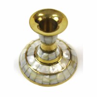 Candle Holder Flat, Mother of Pearl