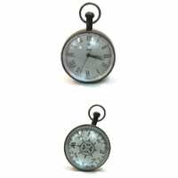 Paper Weight Watch Round Glass