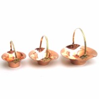 Copper / Brass Basket Set/3