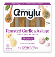 Amylu® Roasted Garlic & Asiago Chicken Sausages Perspective: Main