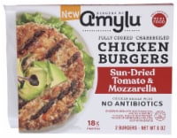 AmyLu® Sun-Dried Tomato & Mozzarella Chicken Burgers
