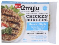 Burgers By Amylu® Greek Style Feta Red Pepper Chicken Burgers