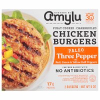 Burgers by Amylu® Paleo Three Pepper Chicken Burgers Perspective: Main